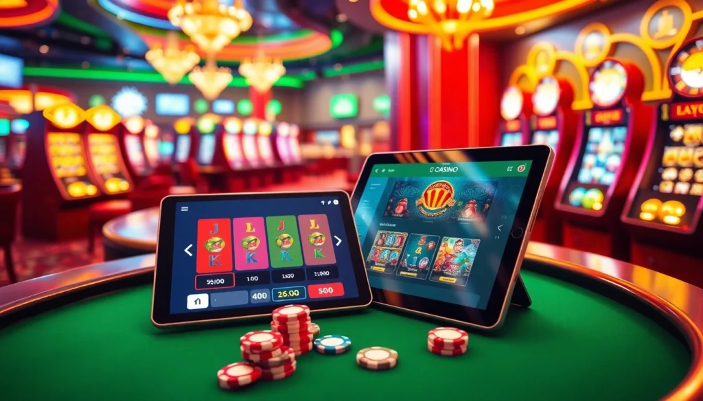 The vibrant online casino at https://8k8.rest/ showcases thrilling gaming tables and flashing slot machines.