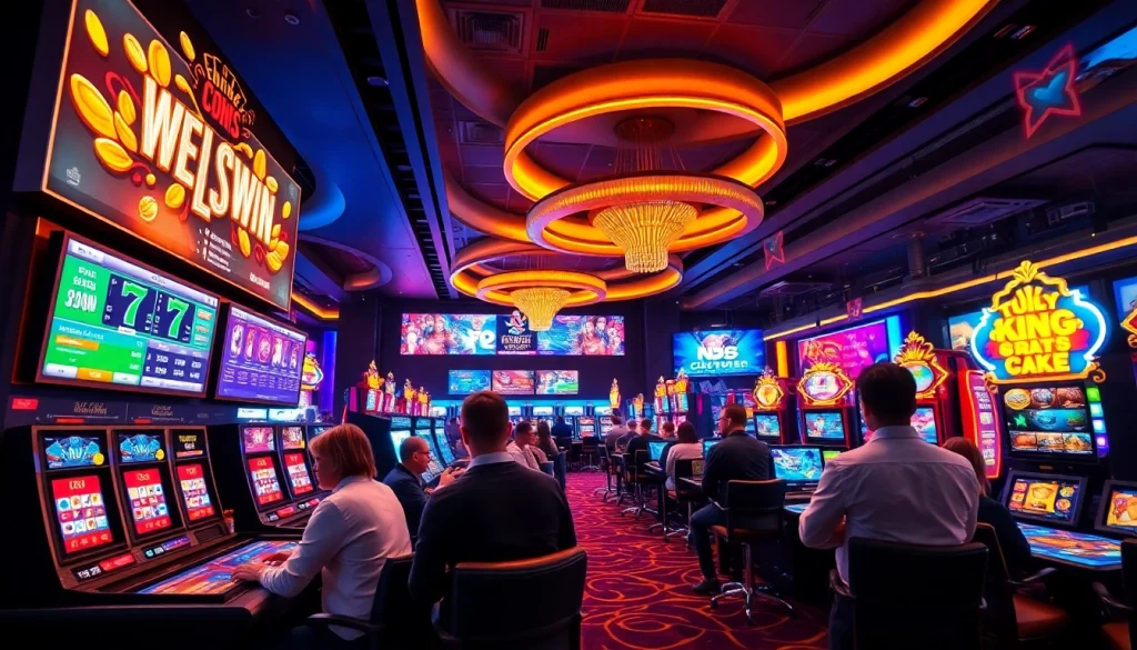 Experience dynamic gaming at https://VNQ8.red/ with vibrant casino visuals and engaged players.